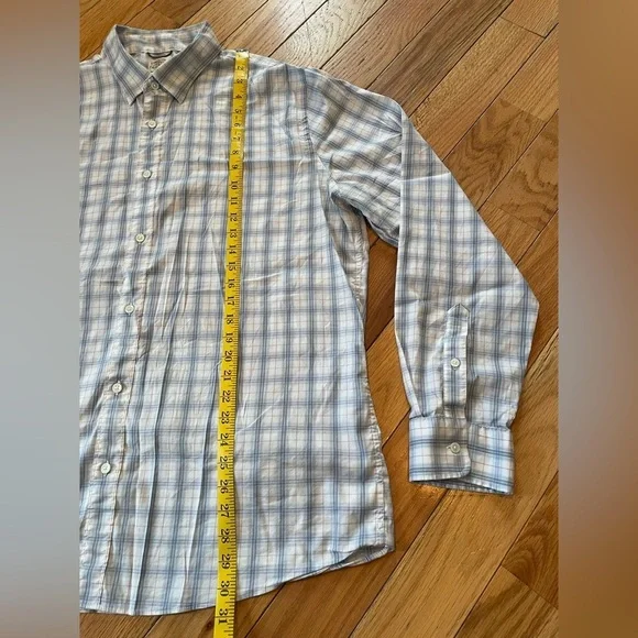 Faherty Button Down Shirt Men’s Size XXL Plaid Blue White Preppy Long Sleeve - Picture 12 of 12